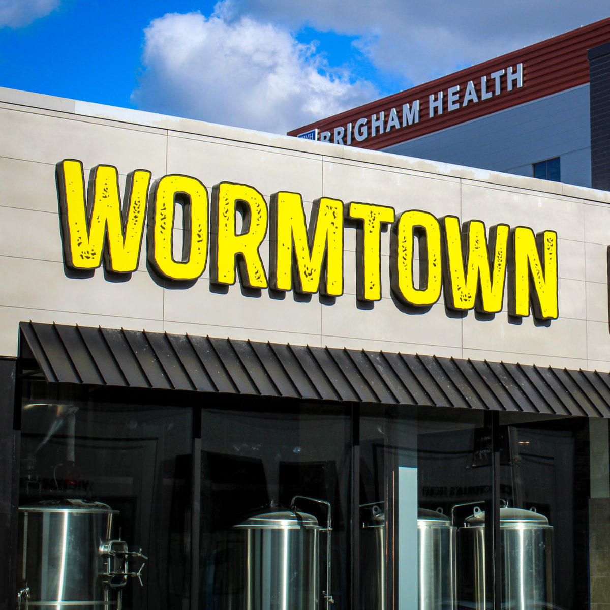 Wormtown Brewery Taproom in Foxborough Patriot Place