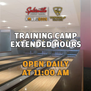Splitsville Howl Topgolf Training Camp Extended Hours Open Daily at 11:00 am