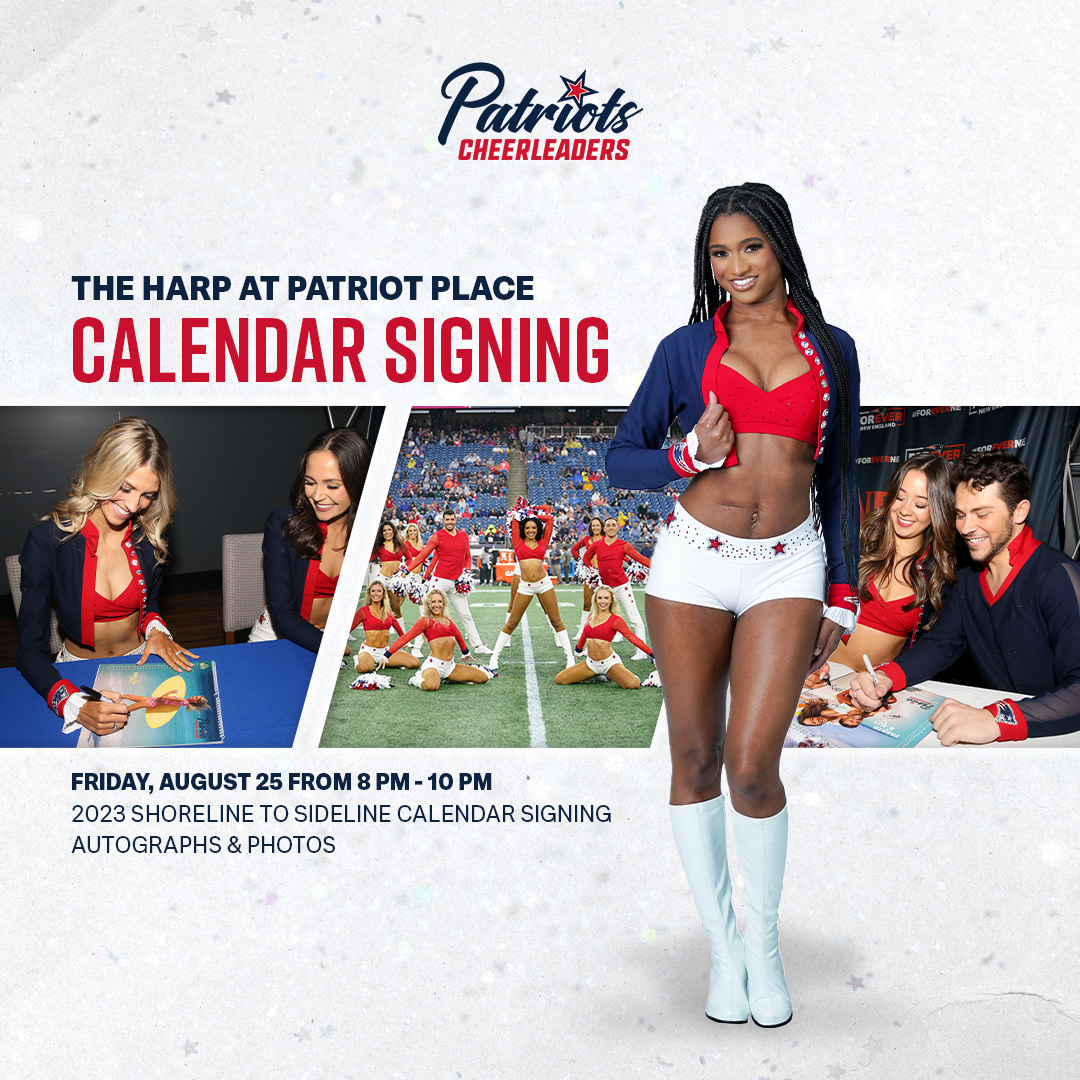 Patriots Cheerleaders Calendar Signing with Kay at The Harp