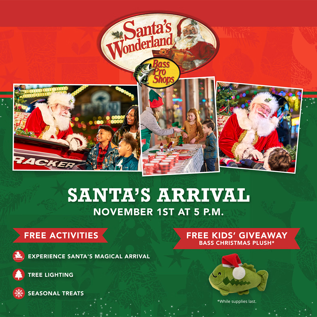 Bass Pro Santas Arrival 2025