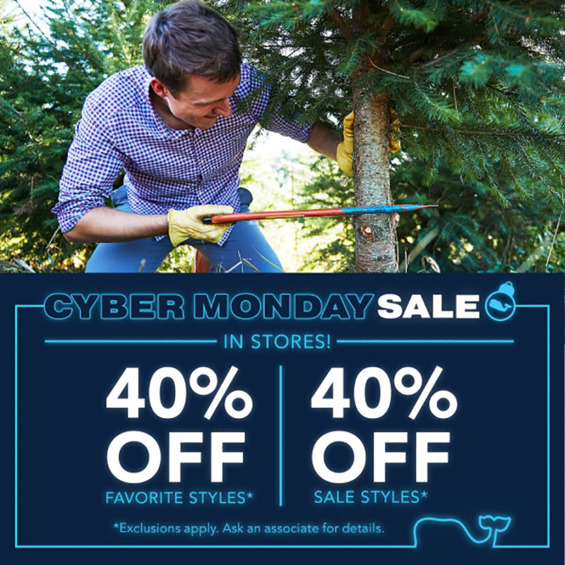 vineyard vines InStore Cyber Monday Sale Patriot Place