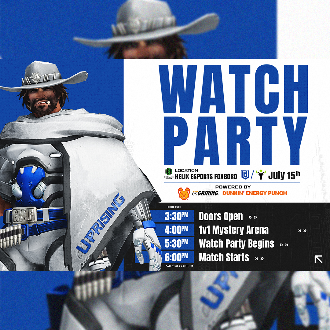 Boston Uprising Watch Party at Helix eSports