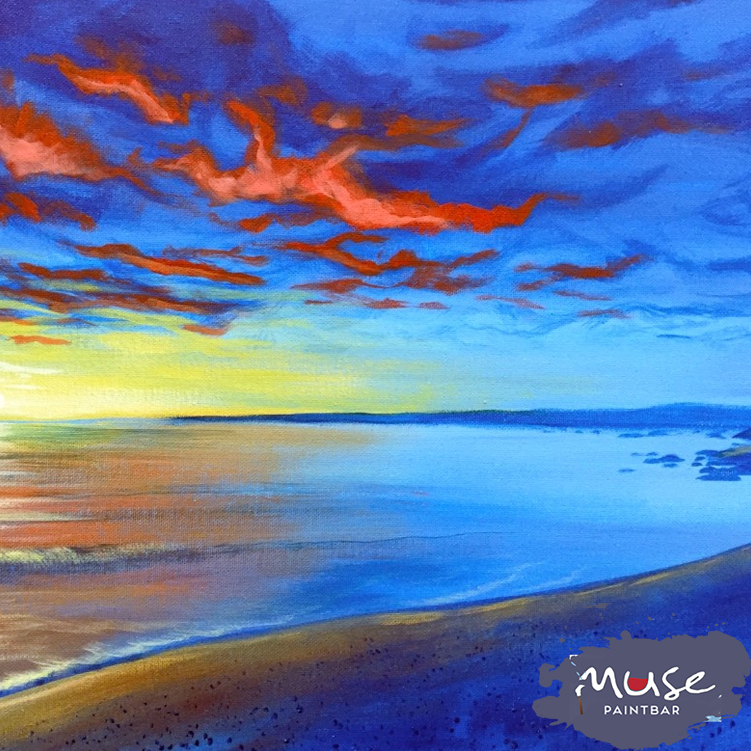 Sunset Blues Muse Paintbar