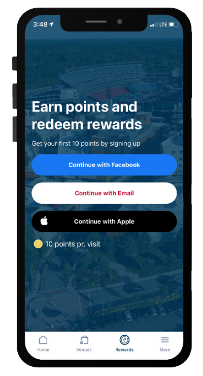 Advantage App Signup Screen