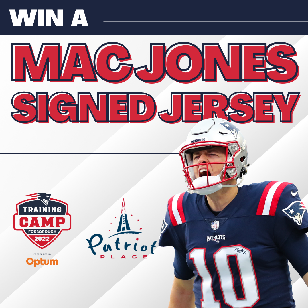 Win a Signed Mac Jones Jersey Giveaway
