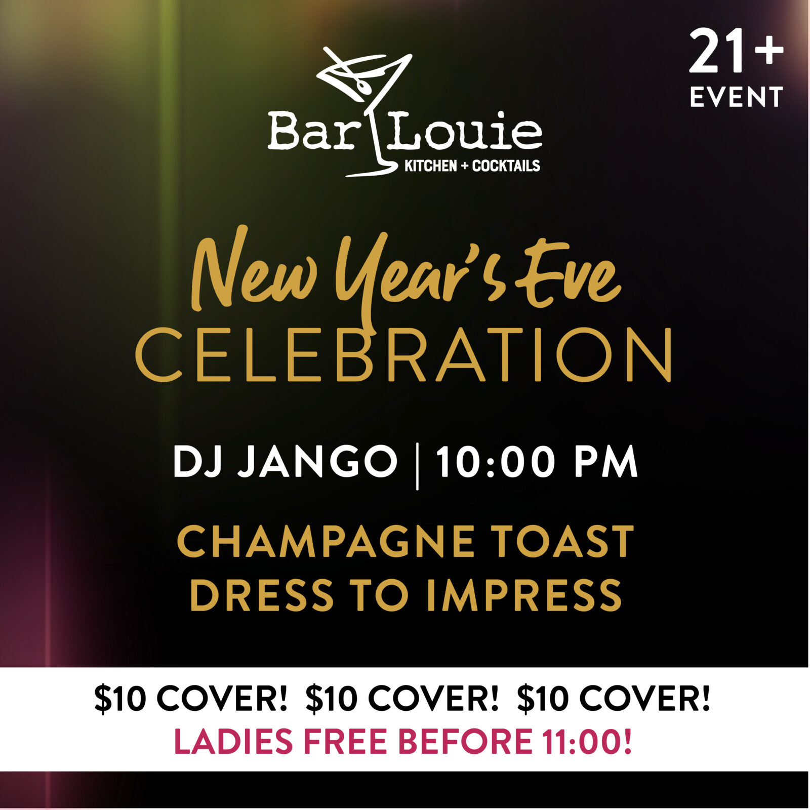 Bar Louie NYE 2026