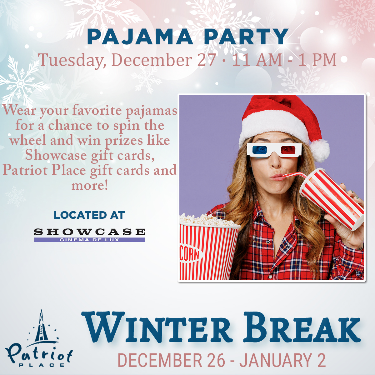 Winter Break Pajama Party December 27