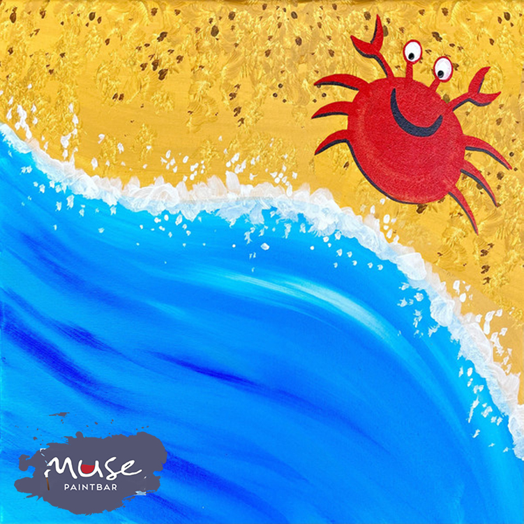 Crab by the Shore Muse Paintbar