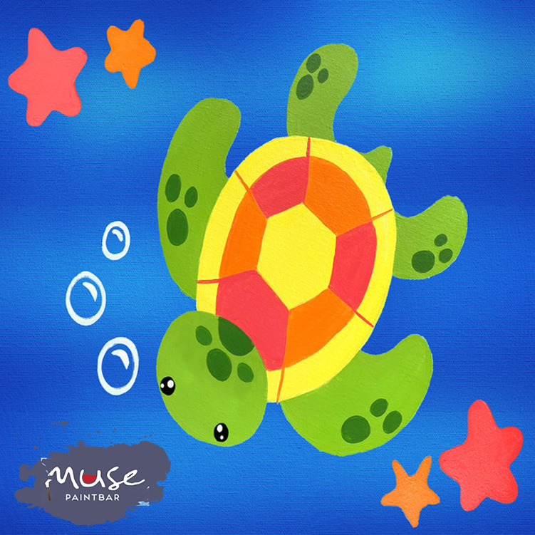 Tropical Turtle Muse Paintbar