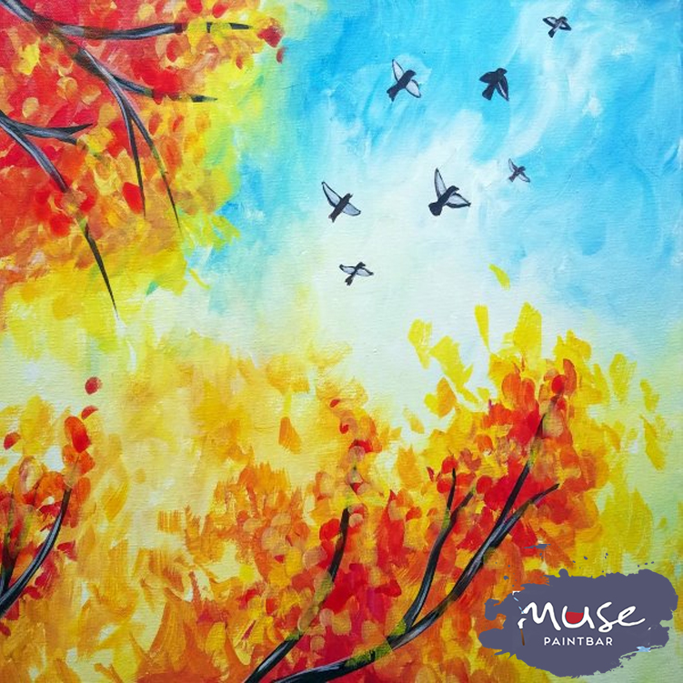Crisp Autumn Sky Muse Paintbar