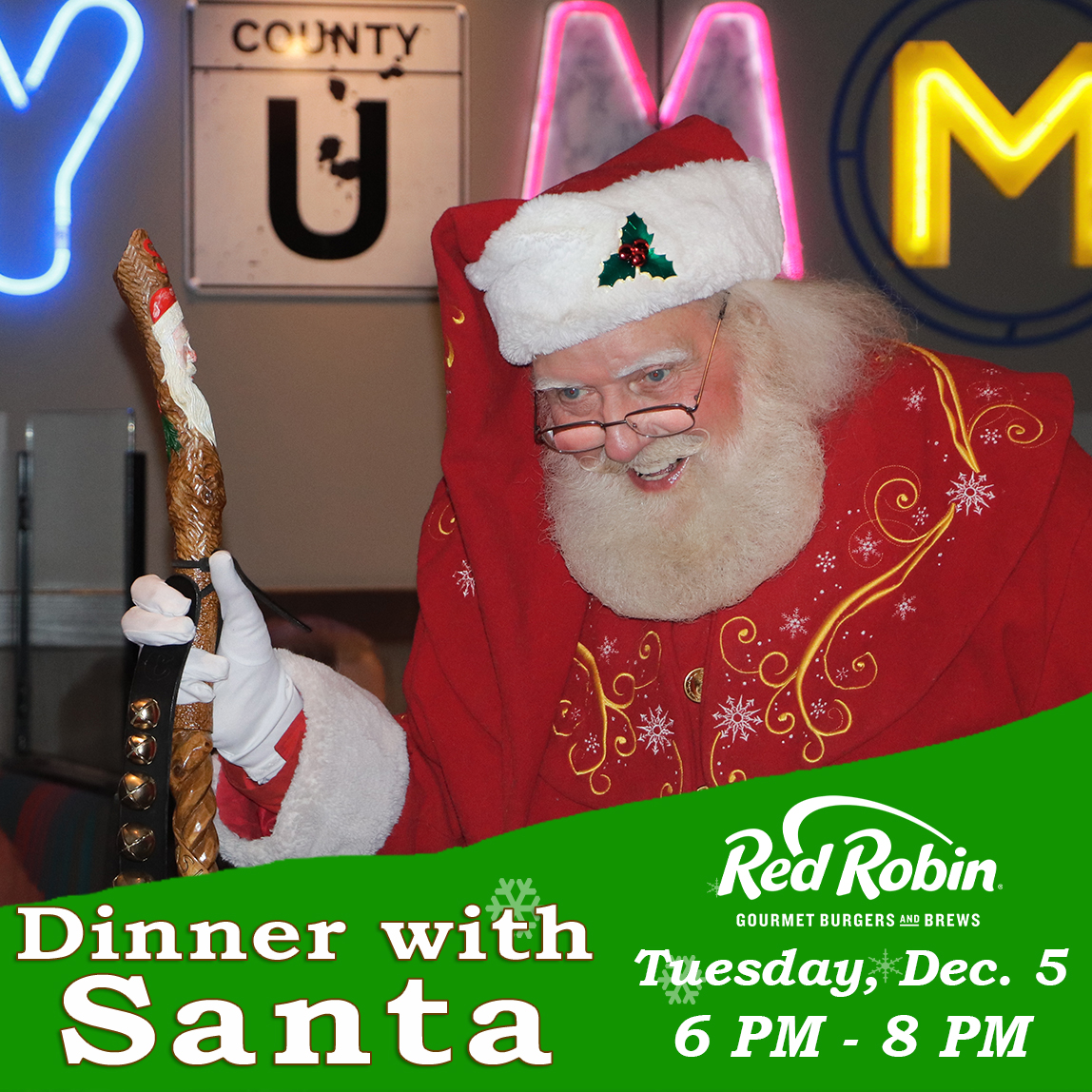 Dinner with Santa Red Robin Dec 5 2023