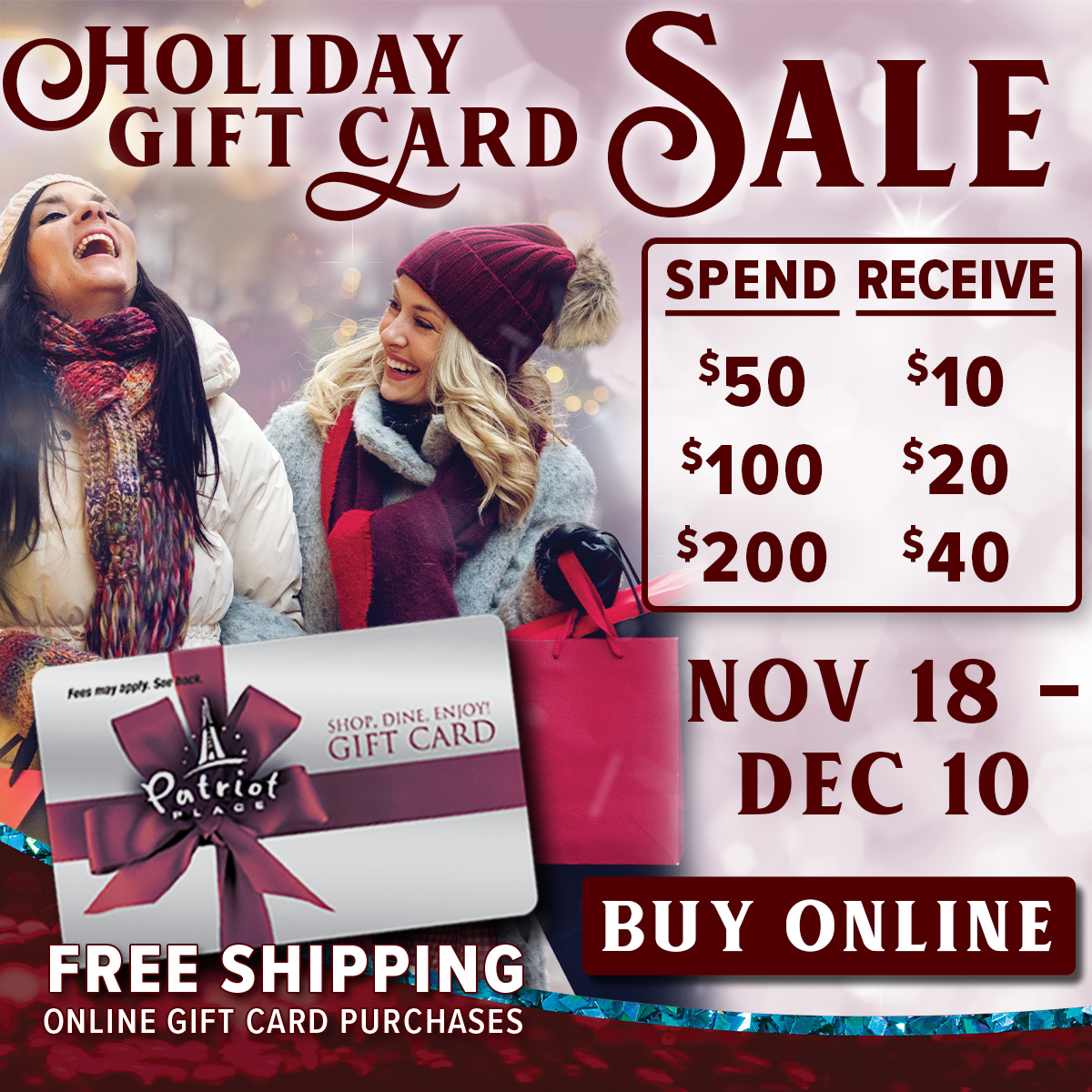 Patriot Place Gift Cards