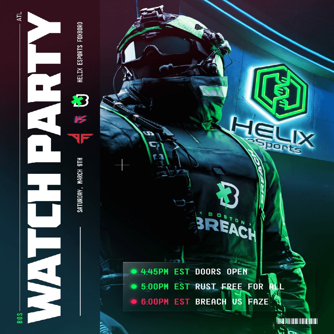 Helix x Boston Breach Watch Party March 9