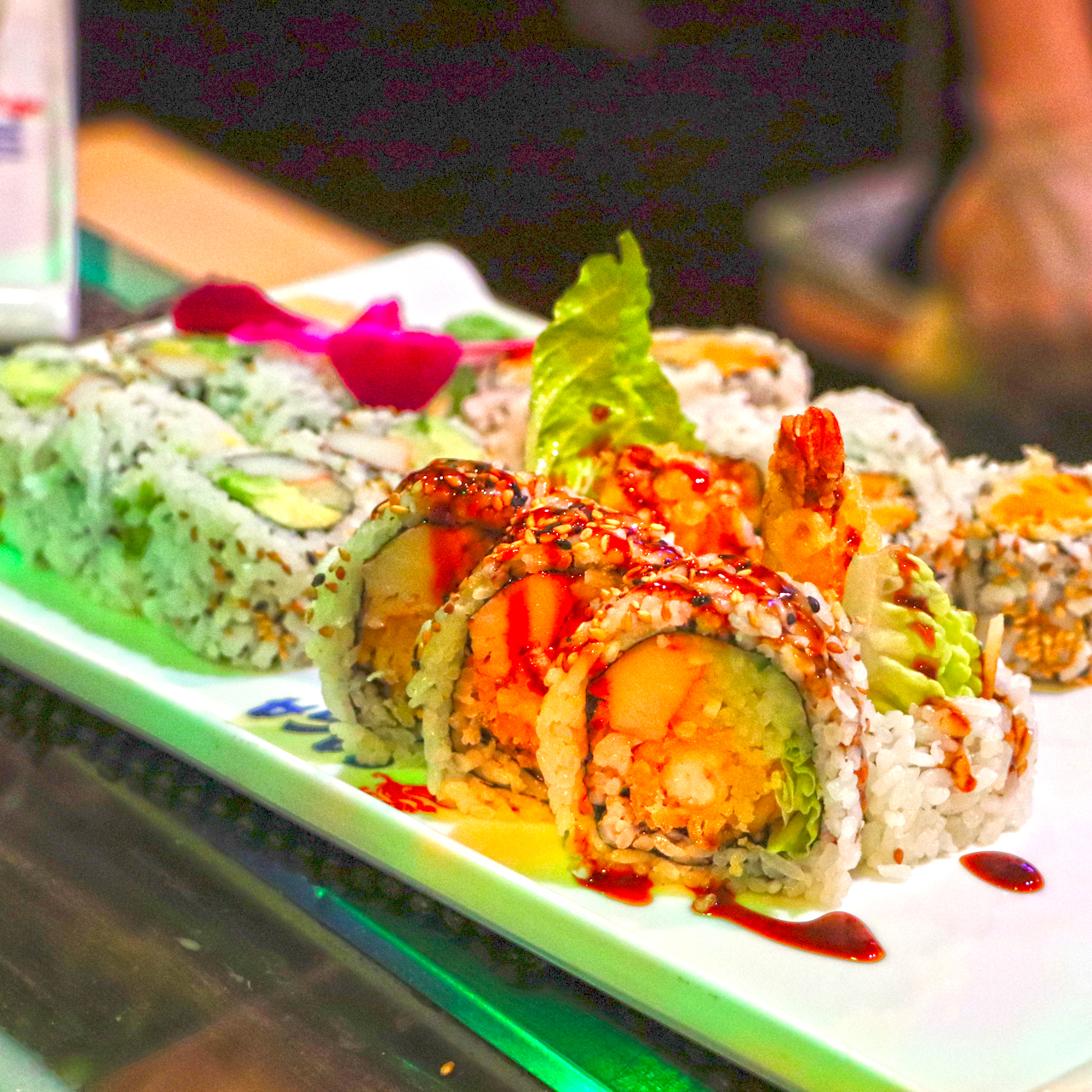 Saga sushi rolls