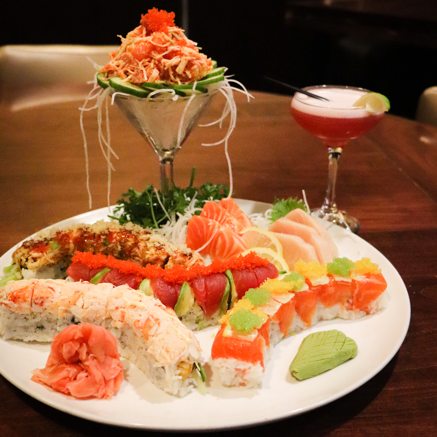 Skipjacks sushi plate