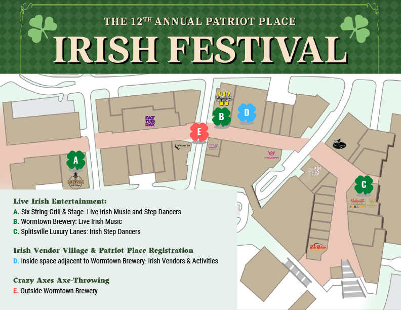 Irish Festival 2023 Map