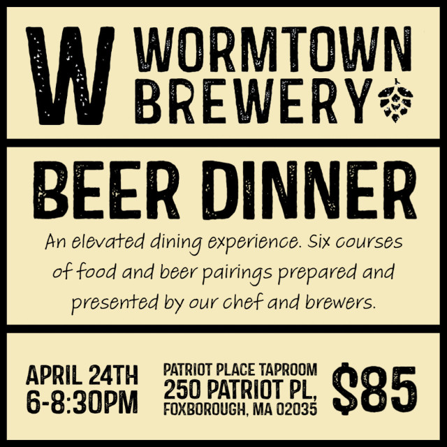 Wormtown beer dinner 2023