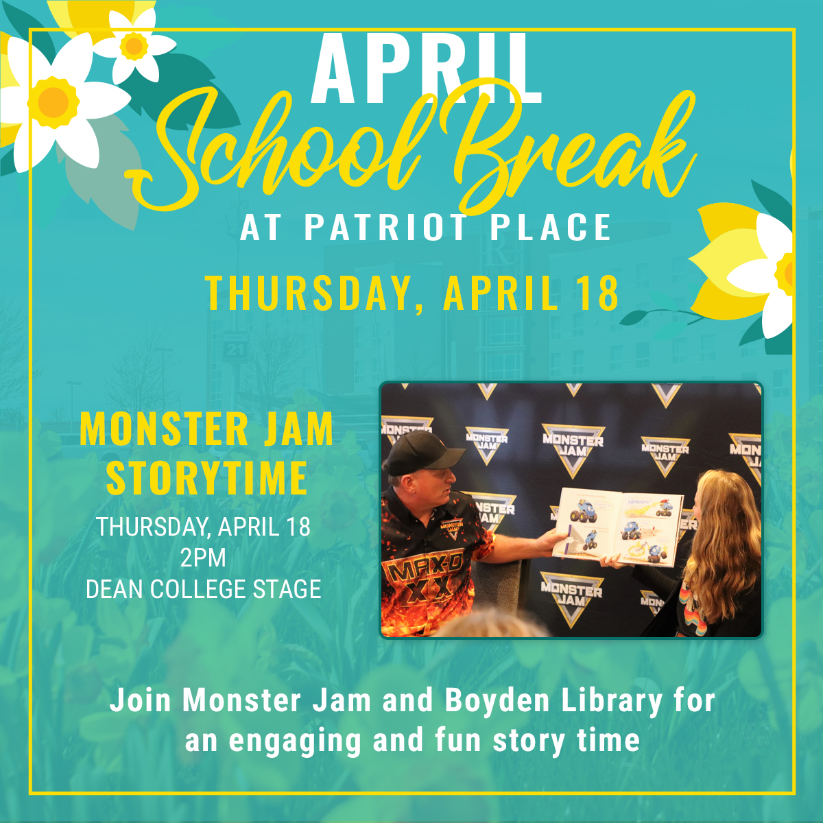 April School Break Monster Jam Storytime
