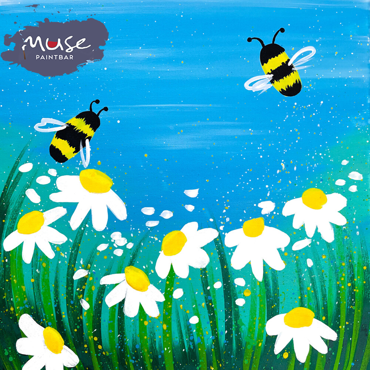 Buzzing Blooms Muse Paintbar