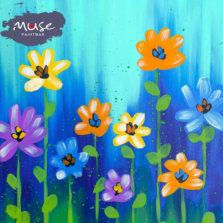 Colorful Blooms Muse Paintbar