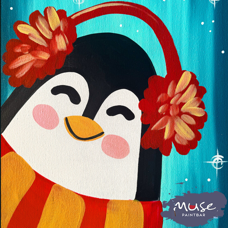 Playful Penguin Muse Paintbar