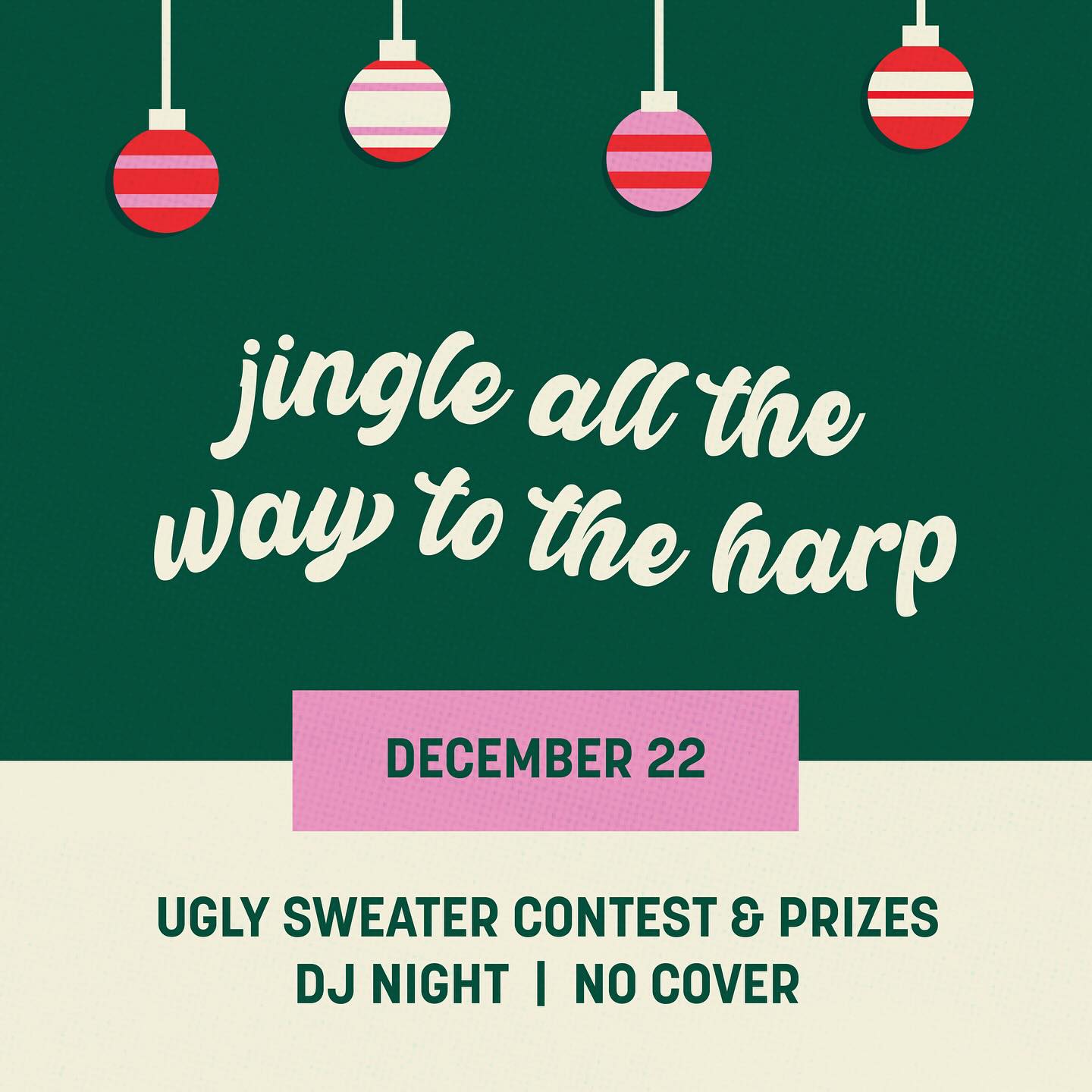 The Harp Ugly Sweater party