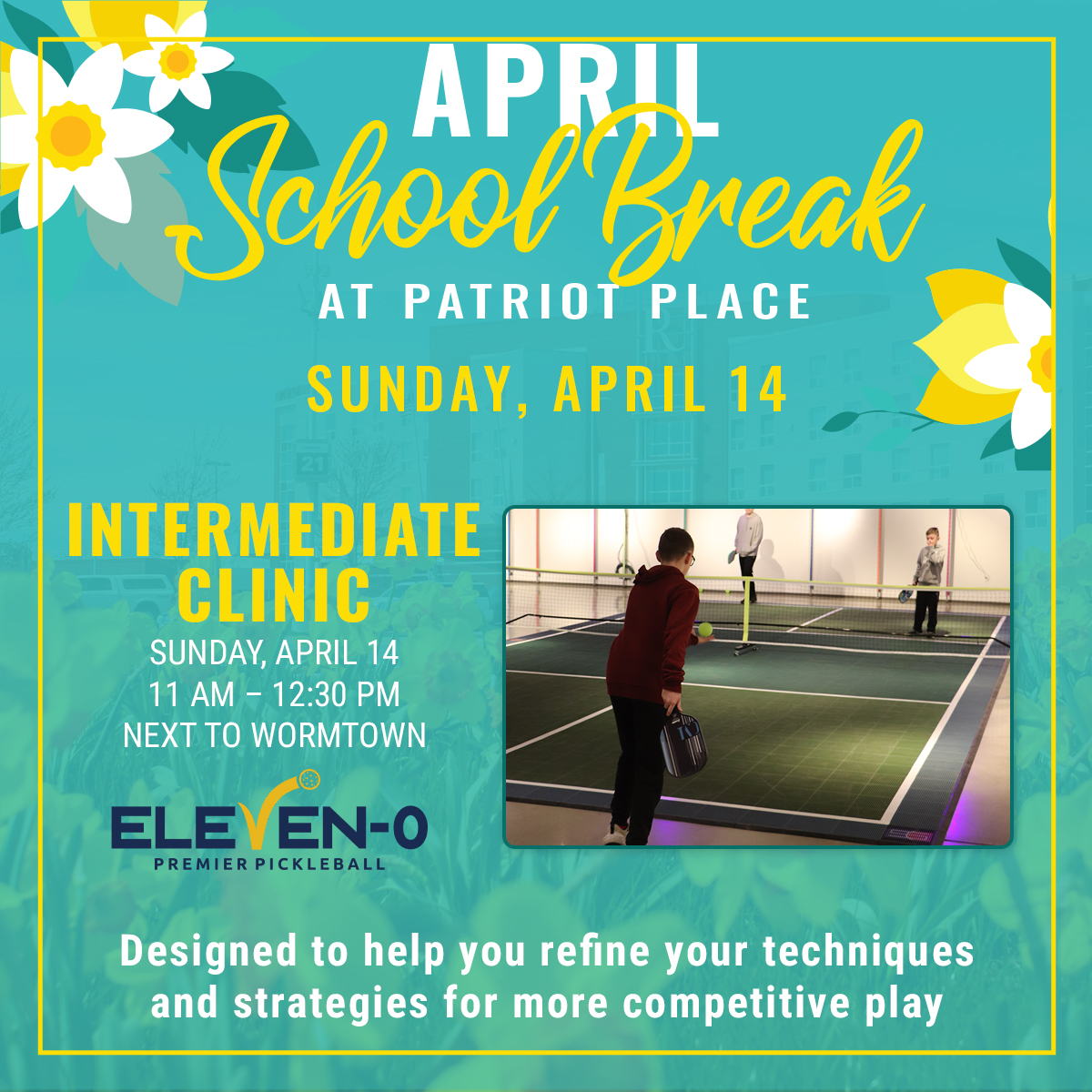 April School Break Pickleball intermediate 4-14