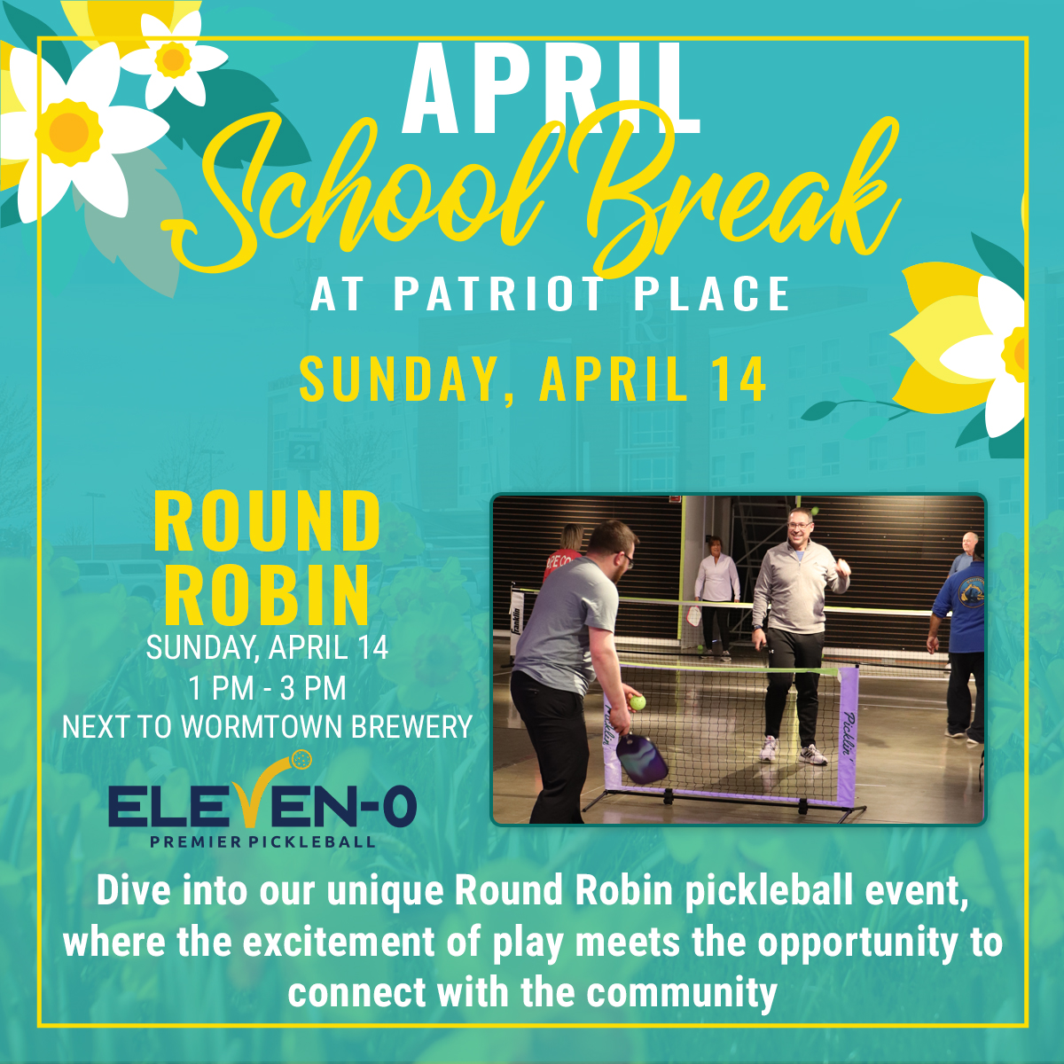 April School Break Pickleball round robin 4-14