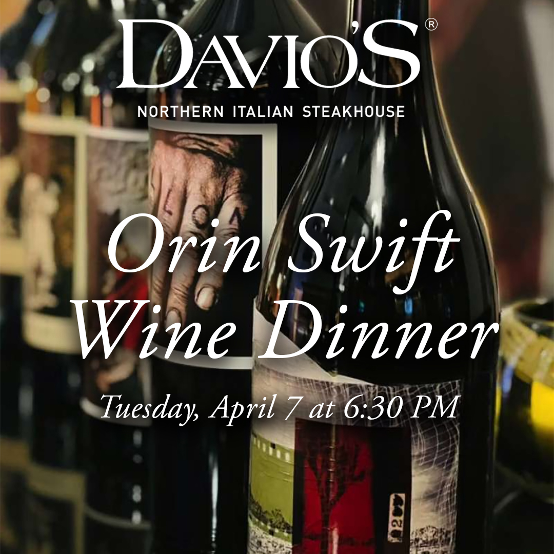 Davios Orin Swift Wine Dinner 2026