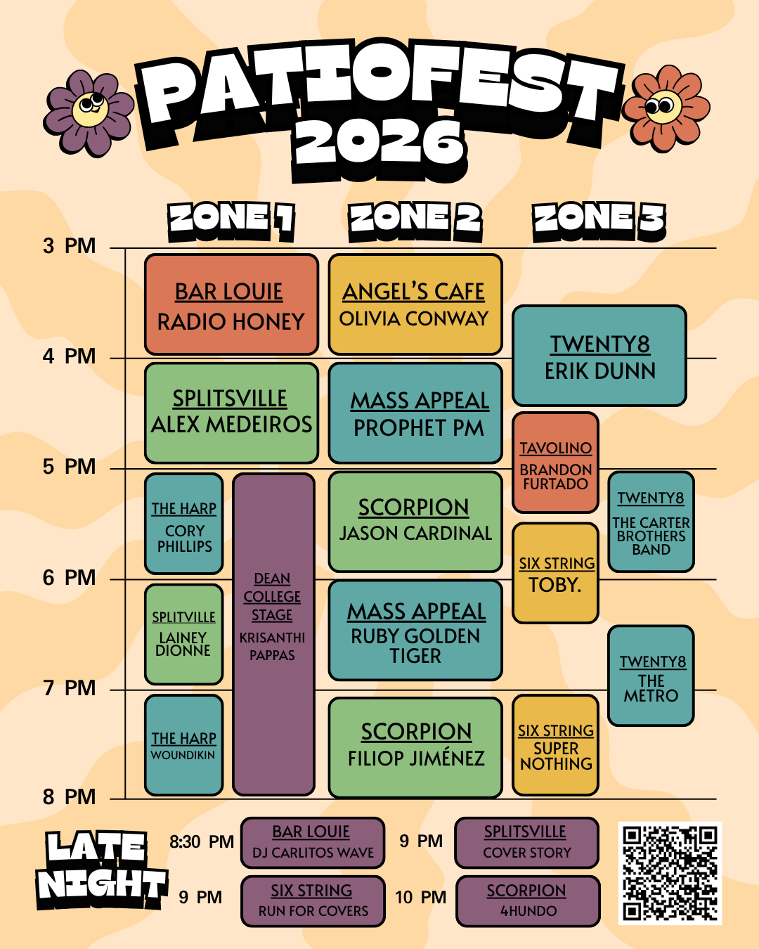 2026 Patiofest Full Schedule
